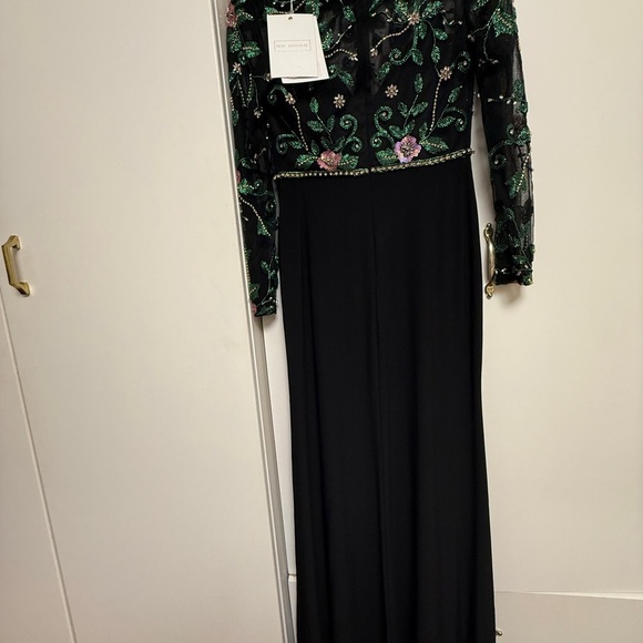 NWT | Mac Duggal 67870 Beaded Illusion High Neck Trumpet Gown Size 4 - Picture 14 of 14